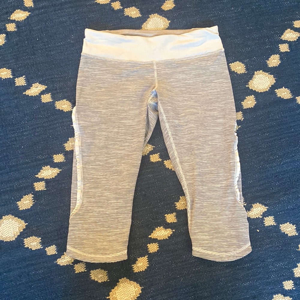 Lululemon Crop Leggings with Ruffle Detailing